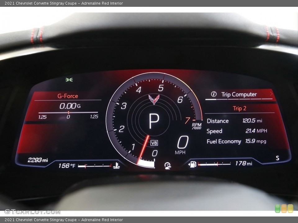 Adrenaline Red Interior Gauges for the 2021 Chevrolet Corvette Stingray Coupe #144272527
