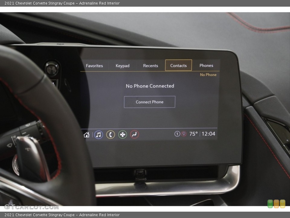 Adrenaline Red Interior Controls for the 2021 Chevrolet Corvette Stingray Coupe #144272536