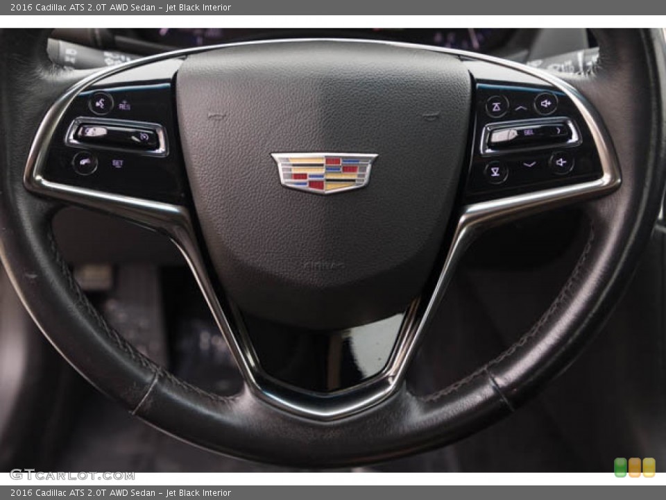 Jet Black Interior Steering Wheel for the 2016 Cadillac ATS 2.0T AWD Sedan #144274504