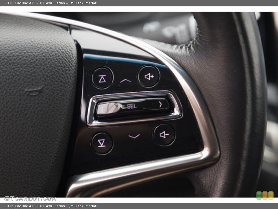 Jet Black Interior Steering Wheel for the 2016 Cadillac ATS 2.0T AWD Sedan #144274543