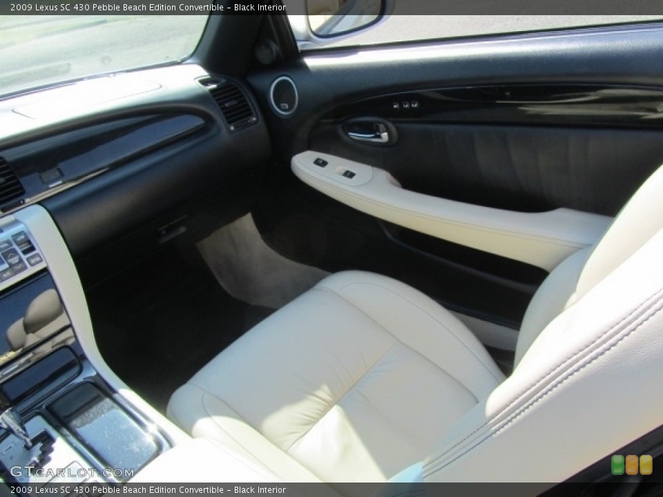 Black Interior Front Seat for the 2009 Lexus SC 430 Pebble Beach Edition Convertible #144274786