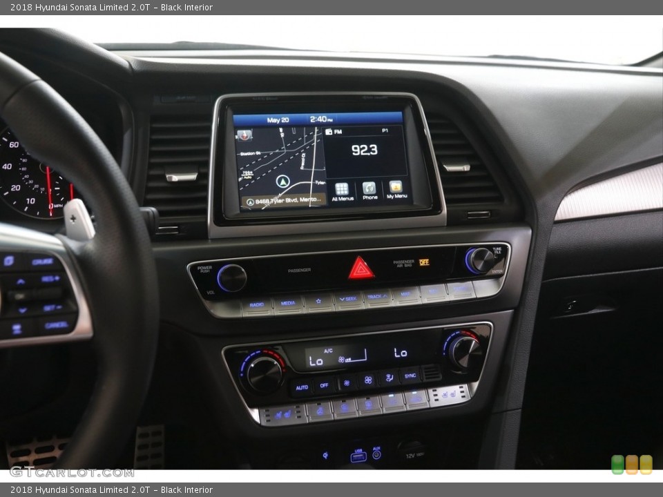 Black Interior Controls for the 2018 Hyundai Sonata Limited 2.0T #144275626