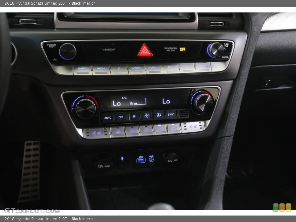 Black Interior Controls for the 2018 Hyundai Sonata Limited 2.0T #144275728