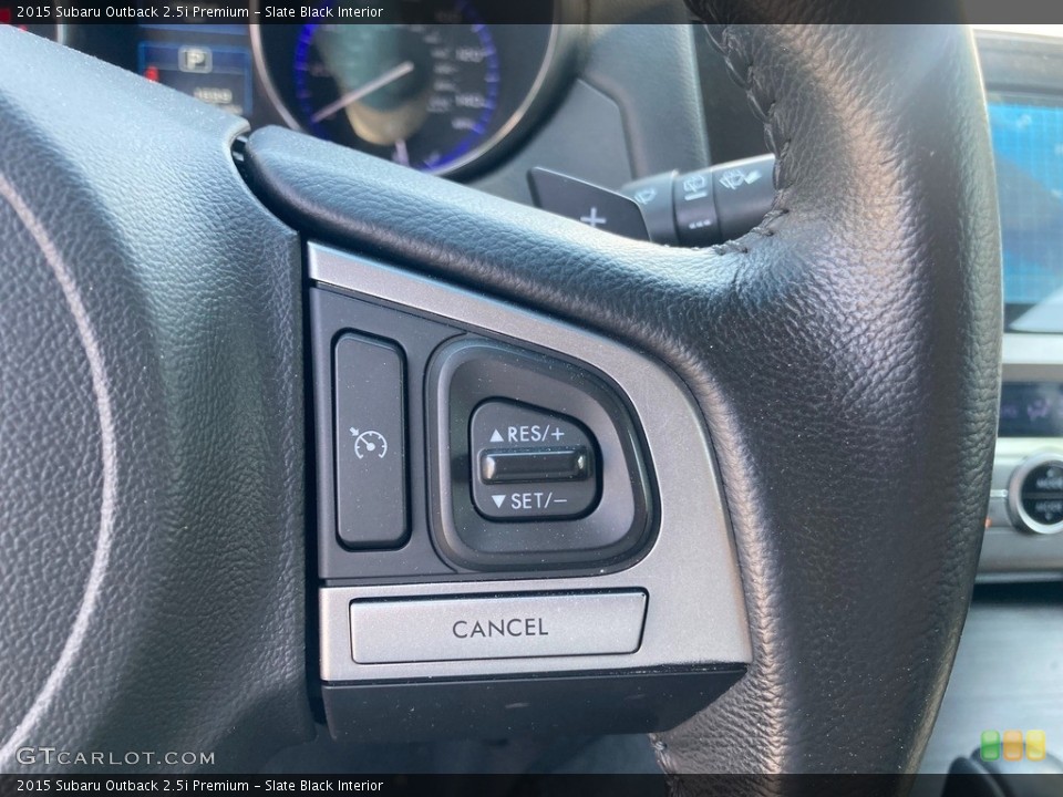 Slate Black Interior Steering Wheel for the 2015 Subaru Outback 2.5i Premium #144277111