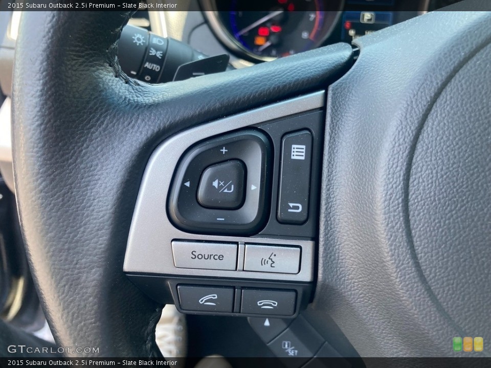 Slate Black Interior Steering Wheel for the 2015 Subaru Outback 2.5i Premium #144277132