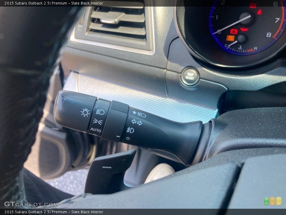Slate Black Interior Controls for the 2015 Subaru Outback 2.5i Premium #144277186