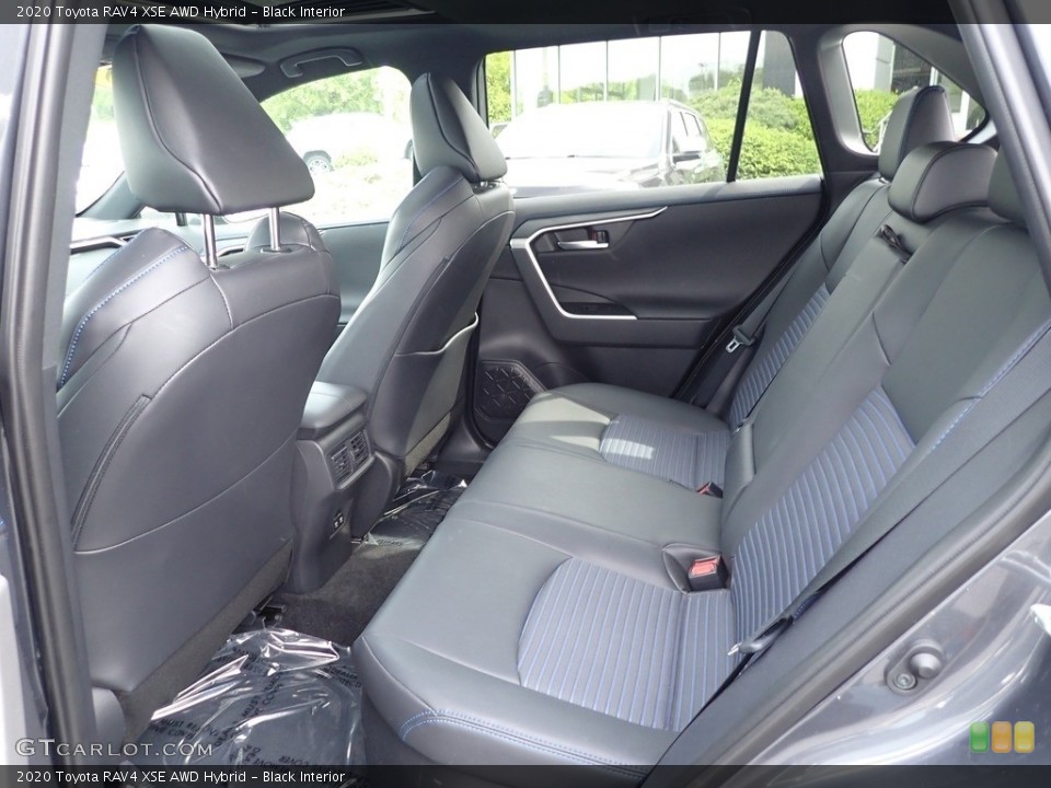 Black Interior Rear Seat for the 2020 Toyota RAV4 XSE AWD Hybrid #144282229