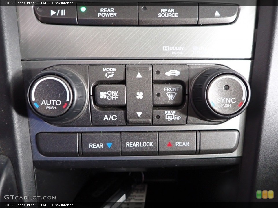 Gray Interior Controls for the 2015 Honda Pilot SE 4WD #144282496