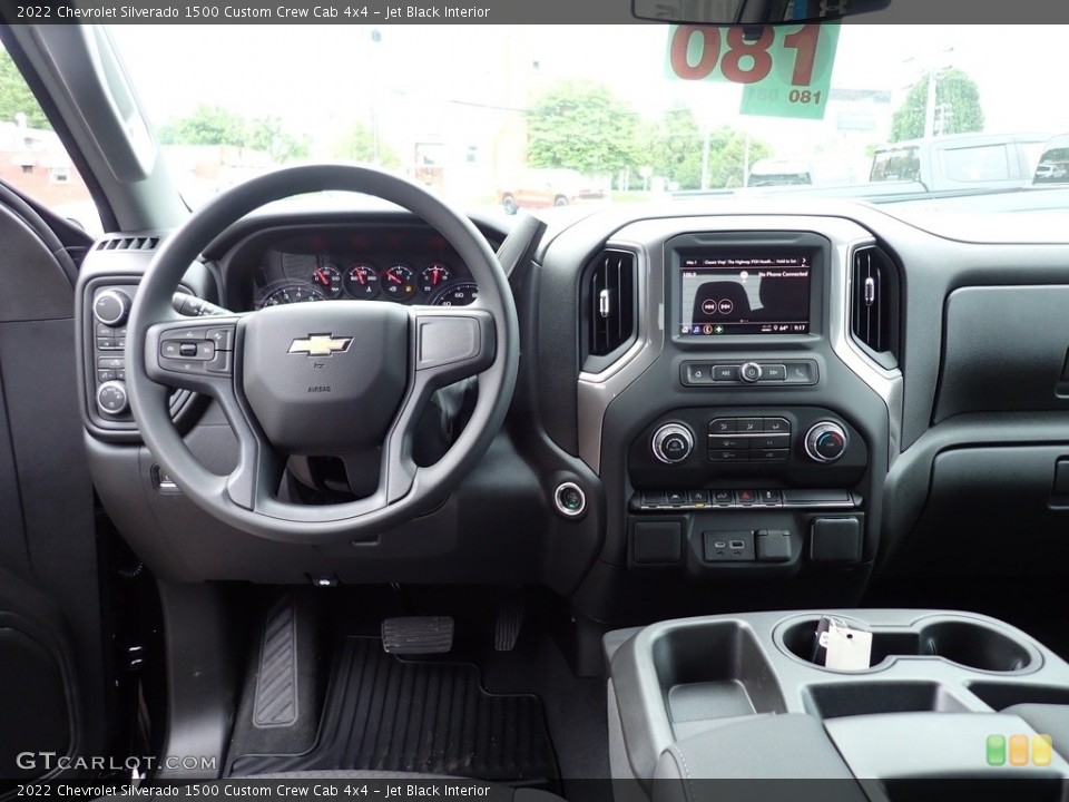 Jet Black Interior Dashboard for the 2022 Chevrolet Silverado 1500 Custom Crew Cab 4x4 #144283150