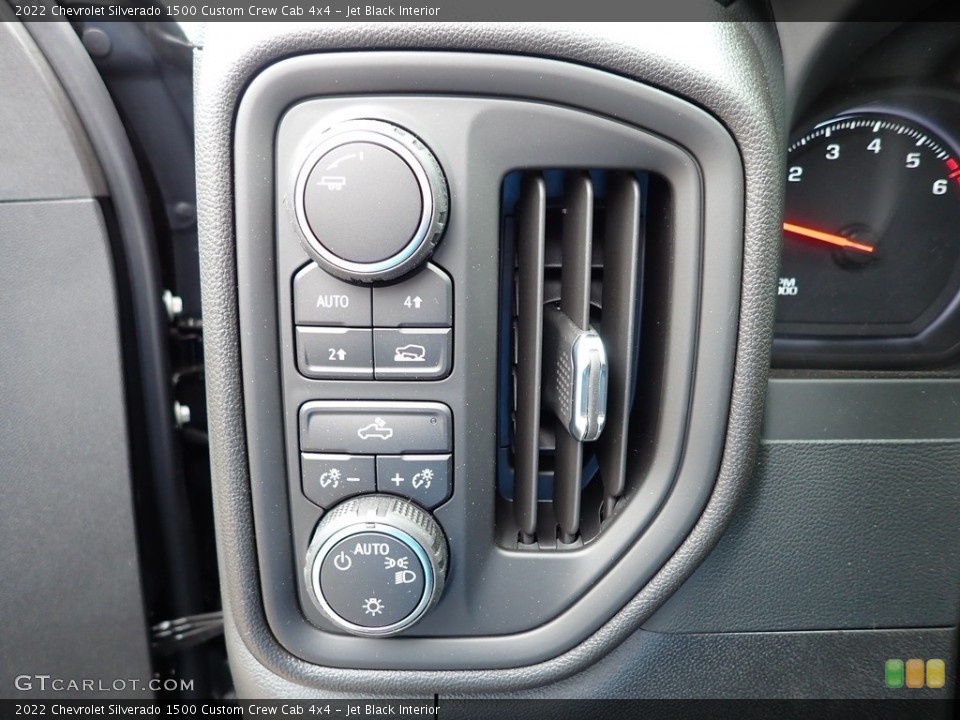 Jet Black Interior Controls for the 2022 Chevrolet Silverado 1500 Custom Crew Cab 4x4 #144283264