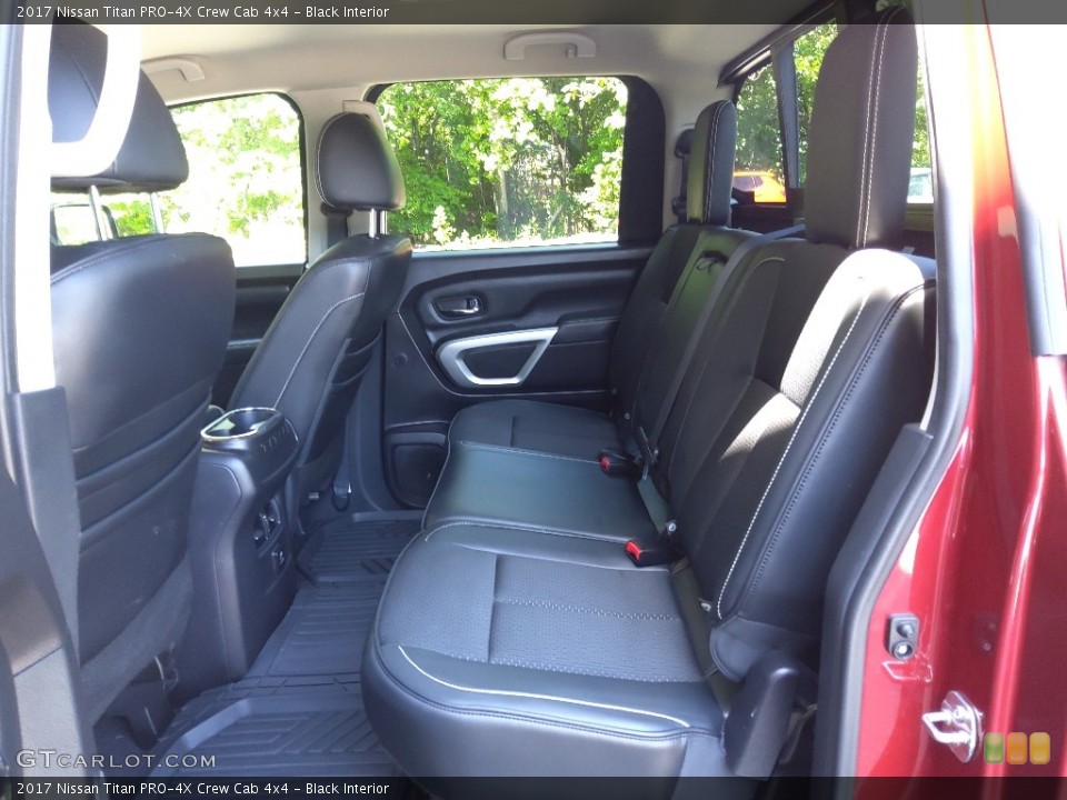 Black Interior Rear Seat for the 2017 Nissan Titan PRO-4X Crew Cab 4x4 #144284182