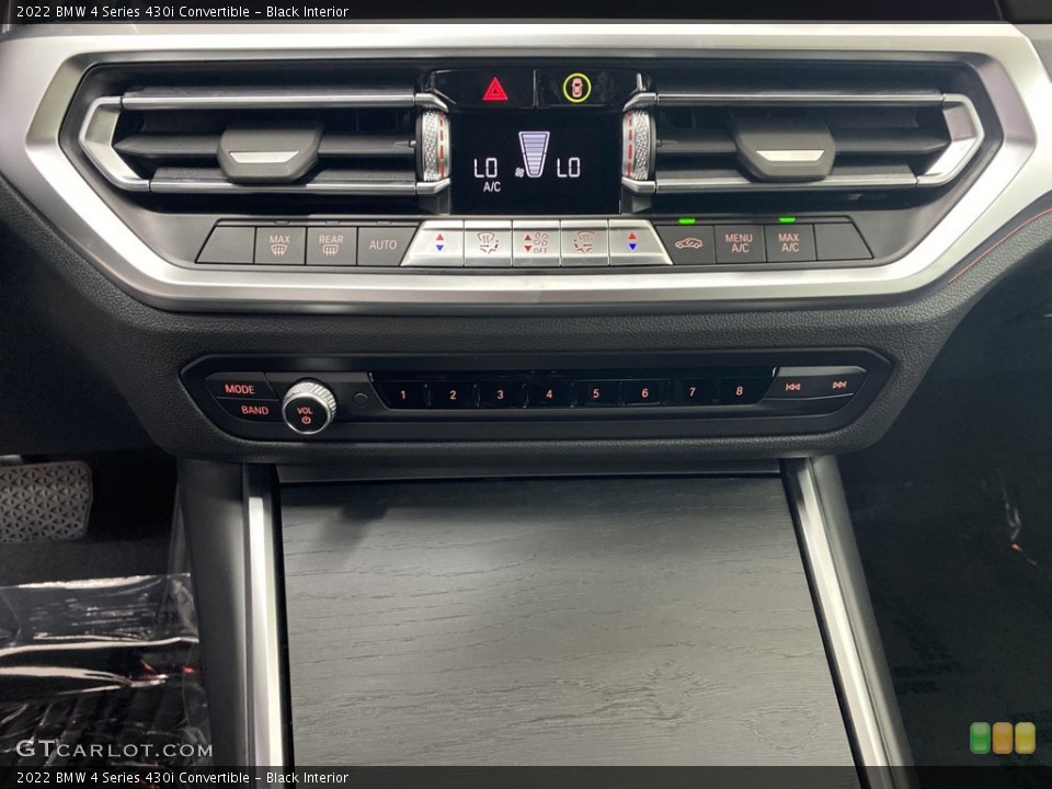 Black Interior Controls for the 2022 BMW 4 Series 430i Convertible #144286942