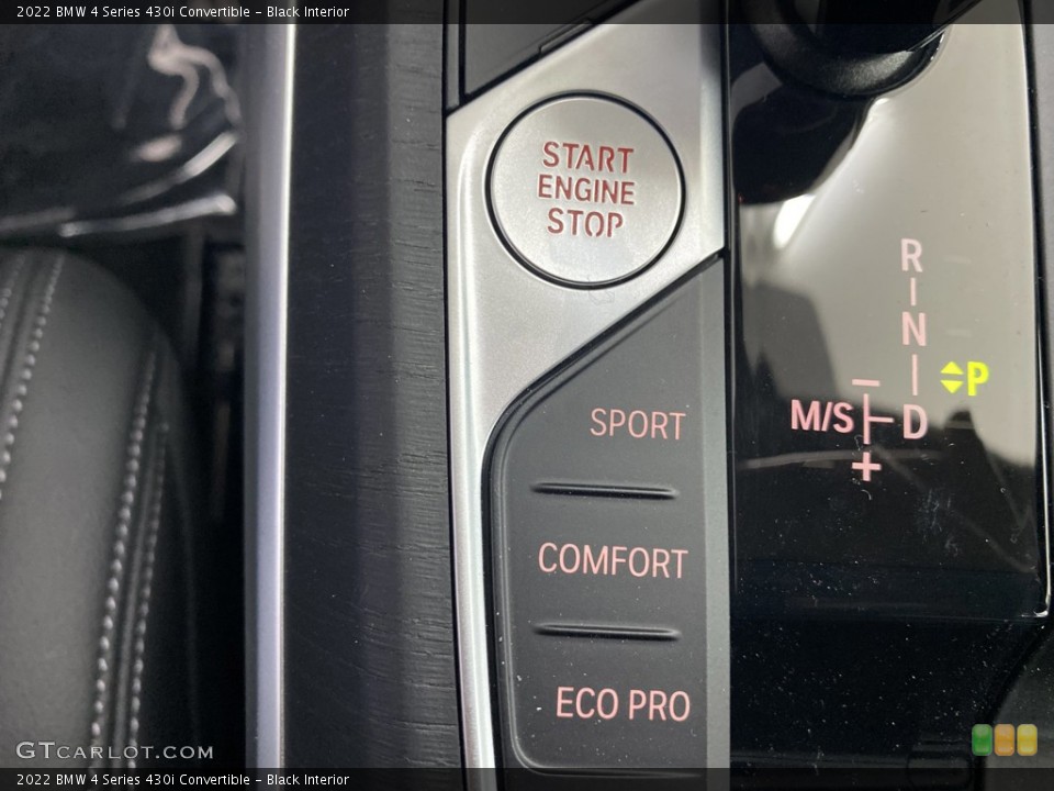 Black Interior Controls for the 2022 BMW 4 Series 430i Convertible #144286981