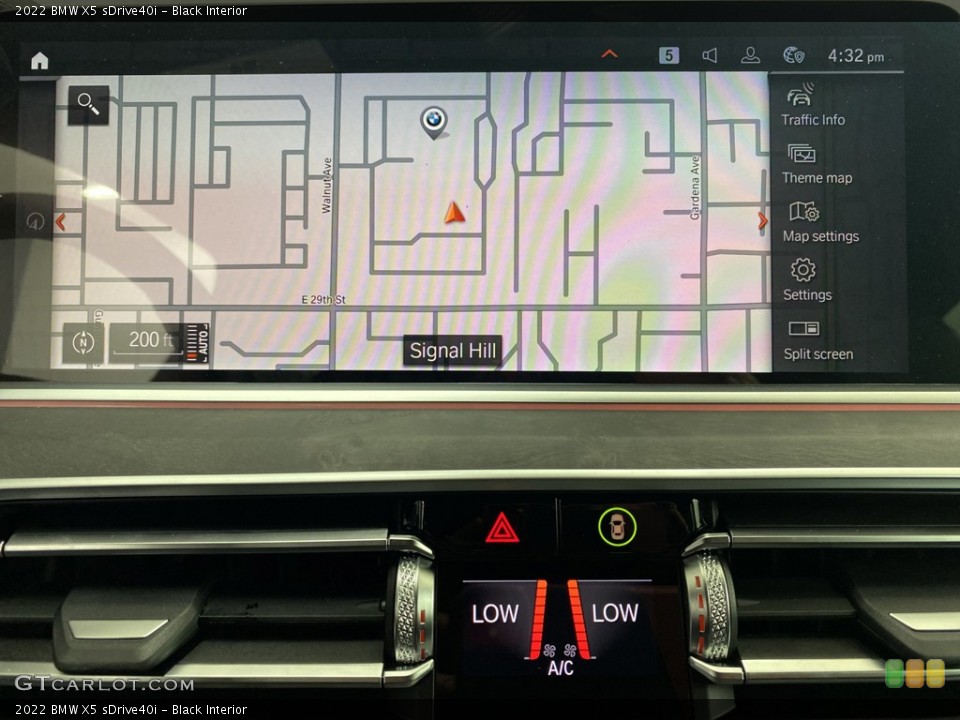 Black Interior Navigation for the 2022 BMW X5 sDrive40i #144287503