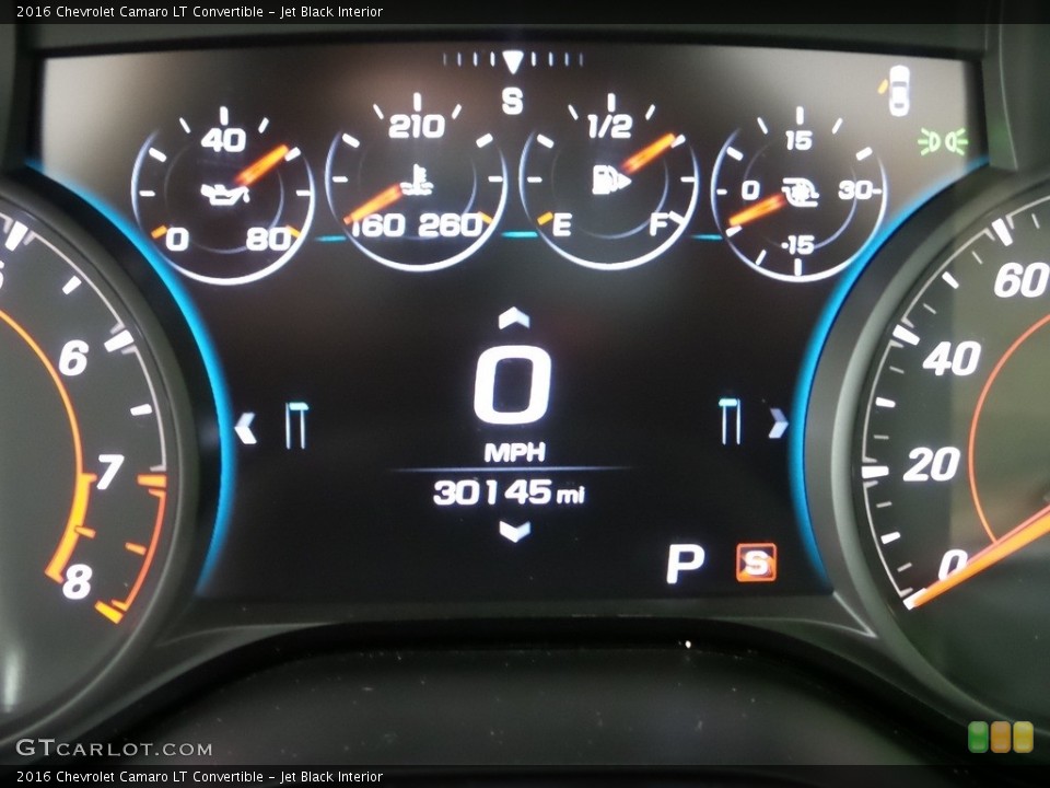 Jet Black Interior Gauges for the 2016 Chevrolet Camaro LT Convertible #144287617