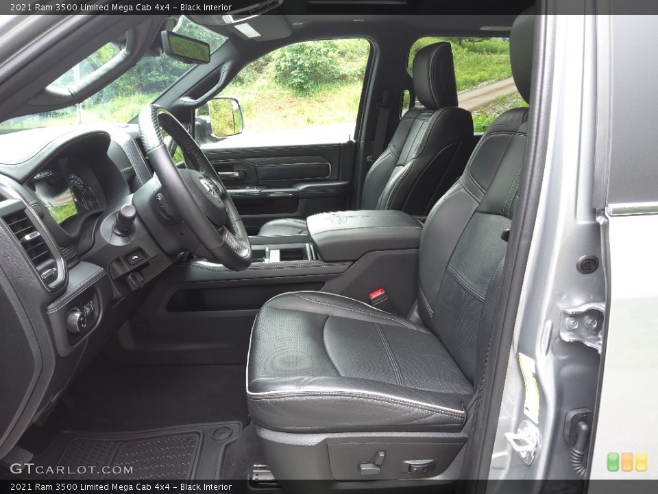Black Interior Photo for the 2021 Ram 3500 Limited Mega Cab 4x4 #144287737