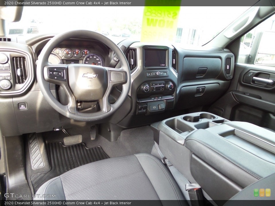 Jet Black Interior Front Seat for the 2020 Chevrolet Silverado 2500HD Custom Crew Cab 4x4 #144289450