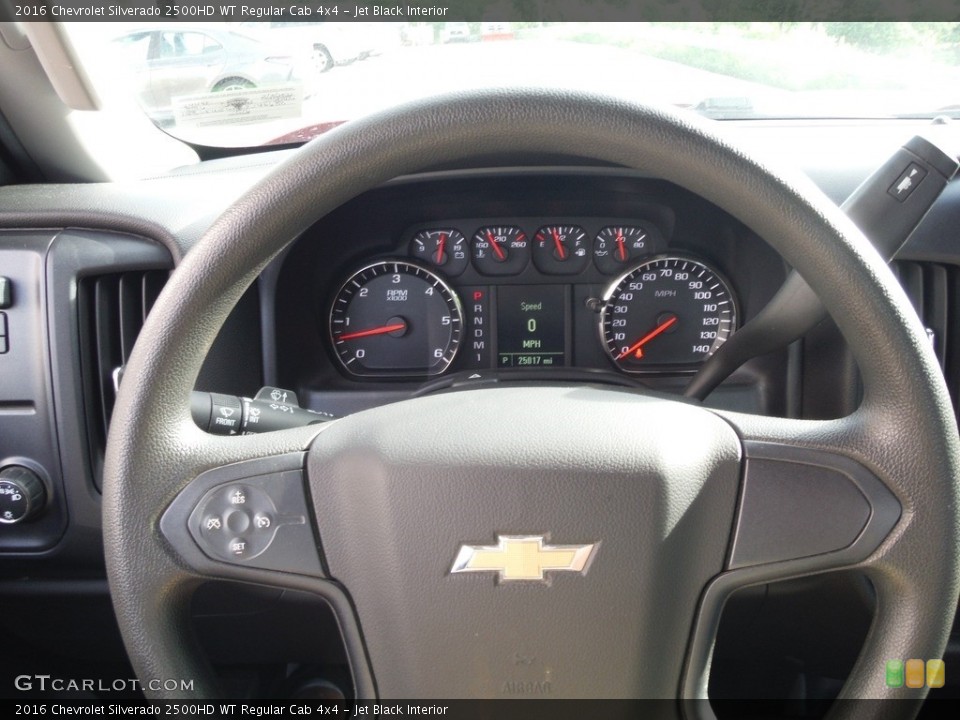 Jet Black Interior Steering Wheel for the 2016 Chevrolet Silverado 2500HD WT Regular Cab 4x4 #144289537