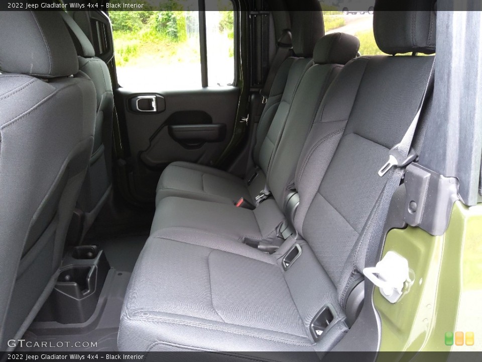Black Interior Rear Seat for the 2022 Jeep Gladiator Willys 4x4 #144289999