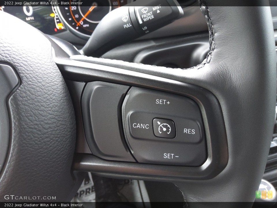 Black Interior Steering Wheel for the 2022 Jeep Gladiator Willys 4x4 #144290140
