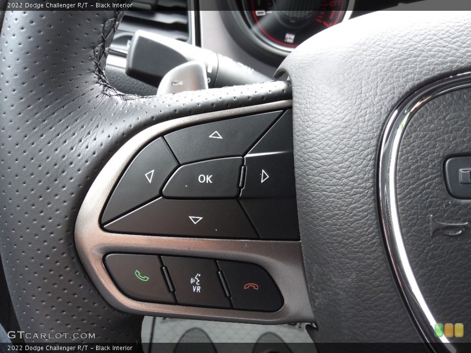 Black Interior Steering Wheel for the 2022 Dodge Challenger R/T #144290797
