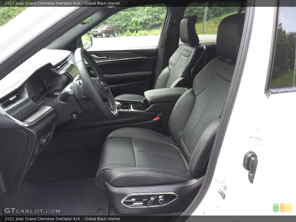 Global Black Interior Front Seat for the 2022 Jeep Grand Cherokee Overland 4x4 #144291382