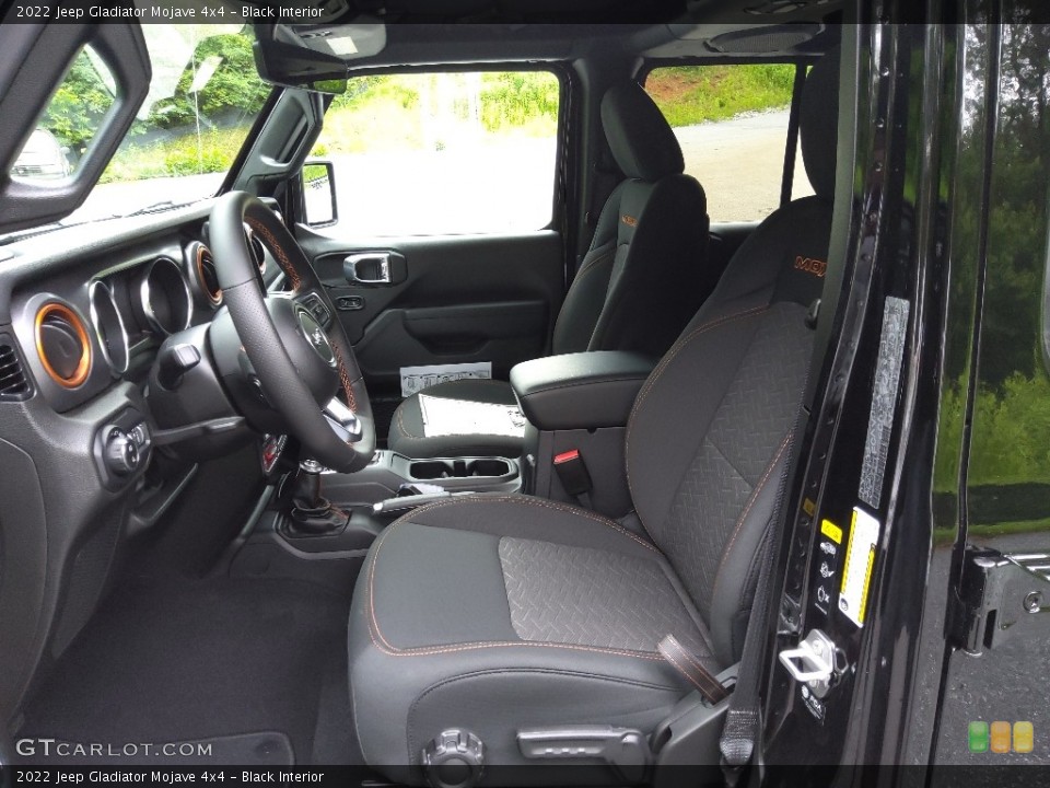Black Interior Front Seat for the 2022 Jeep Gladiator Mojave 4x4 #144292342