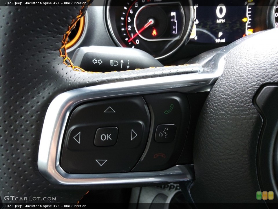 Black Interior Steering Wheel for the 2022 Jeep Gladiator Mojave 4x4 #144292561