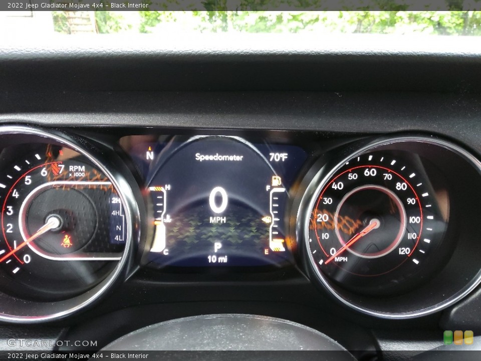 Black Interior Gauges for the 2022 Jeep Gladiator Mojave 4x4 #144292606