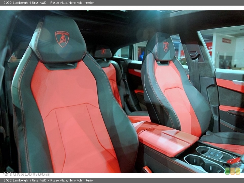 Rosso Alala/Nero Ade Interior Front Seat for the 2022 Lamborghini Urus AWD #144292699