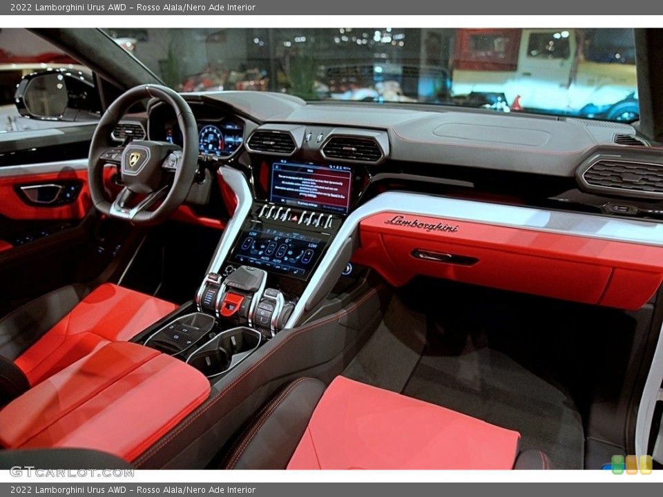 Rosso Alala/Nero Ade Interior Dashboard for the 2022 Lamborghini Urus AWD #144292723