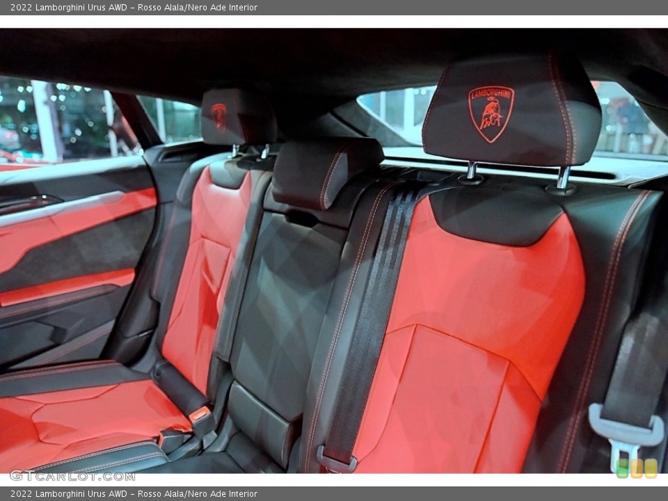 Rosso Alala/Nero Ade Interior Rear Seat for the 2022 Lamborghini Urus AWD #144293254