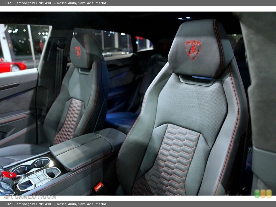 Rosso Alala/Nero Ade Interior Front Seat for the 2022 Lamborghini Urus AWD #144293515