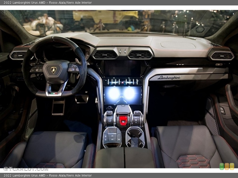 Rosso Alala/Nero Ade Interior Photo for the 2022 Lamborghini Urus AWD #144293617