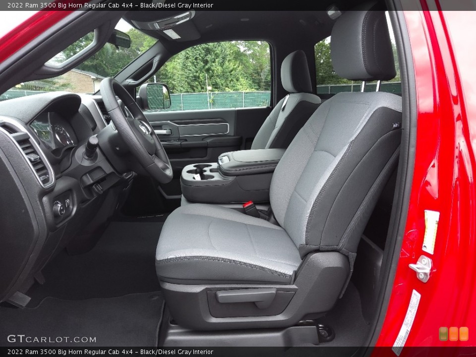 Black/Diesel Gray Interior Photo for the 2022 Ram 3500 Big Horn Regular Cab 4x4 #144293890