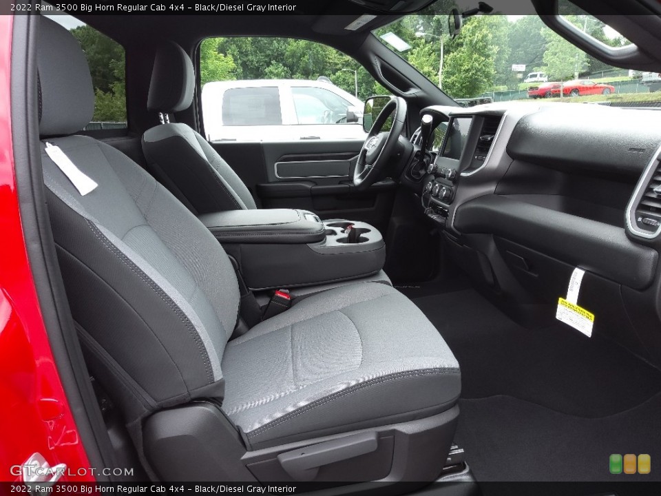 Black/Diesel Gray Interior Front Seat for the 2022 Ram 3500 Big Horn Regular Cab 4x4 #144293926