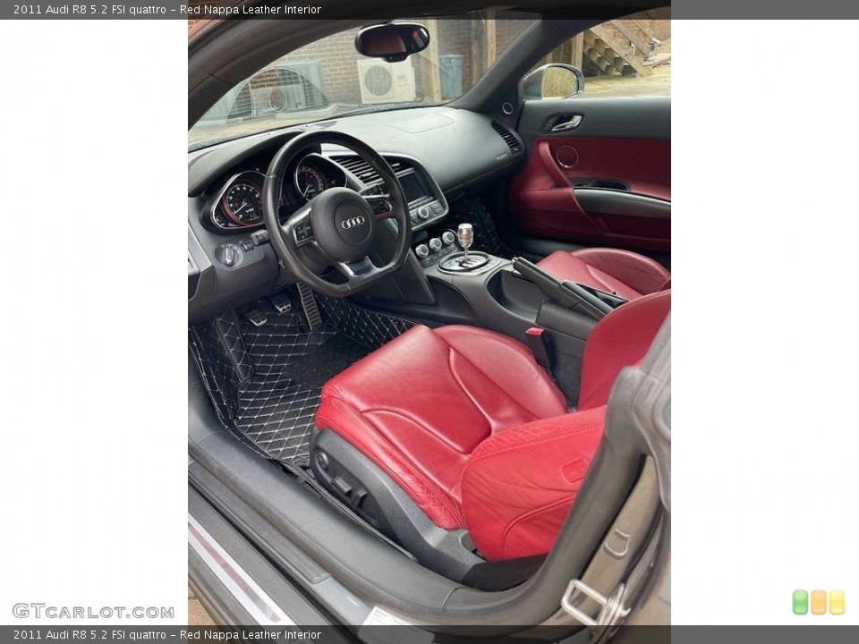 Red Nappa Leather Interior Photo for the 2011 Audi R8 5.2 FSI quattro #144294598