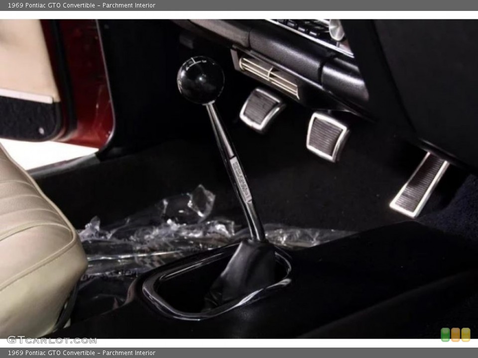Parchment Interior Transmission for the 1969 Pontiac GTO Convertible #144295744