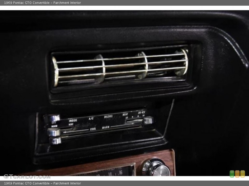 Parchment Interior Controls for the 1969 Pontiac GTO Convertible #144295774