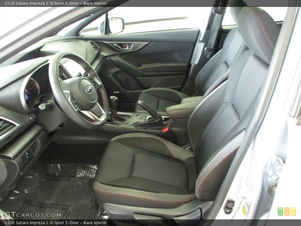 Black Interior Front Seat for the 2018 Subaru Impreza 2.0i Sport 5-Door #144296080