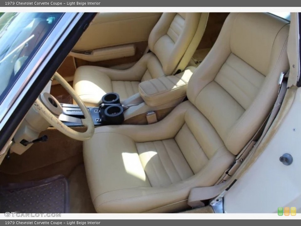 Light Beige Interior Front Seat for the 1979 Chevrolet Corvette Coupe #144296128