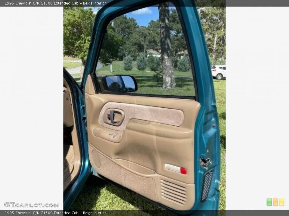 Beige Interior Door Panel for the 1995 Chevrolet C/K C1500 Extended Cab #144296353