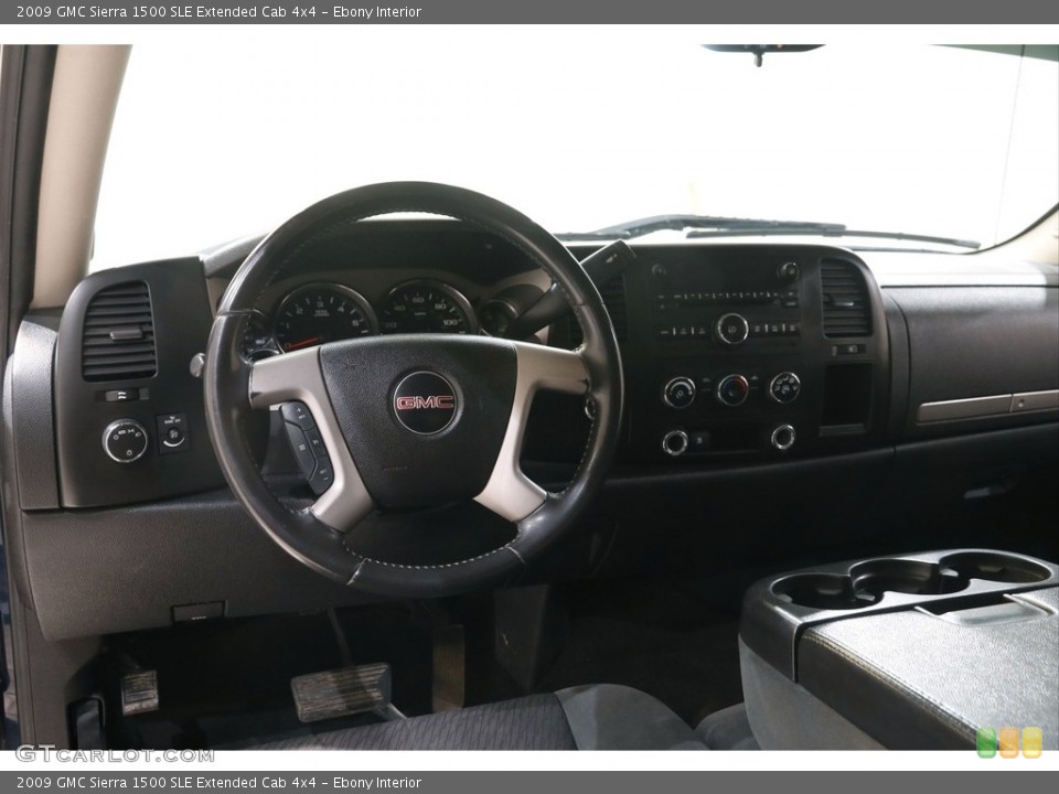 Ebony Interior Dashboard for the 2009 GMC Sierra 1500 SLE Extended Cab 4x4 #144298450