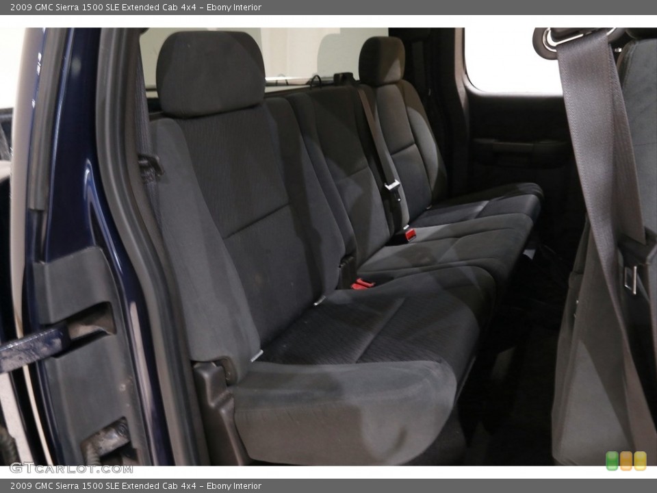 Ebony Interior Rear Seat for the 2009 GMC Sierra 1500 SLE Extended Cab 4x4 #144298468