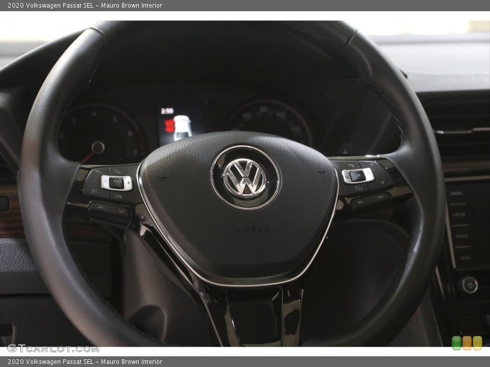 Mauro Brown Interior Steering Wheel for the 2020 Volkswagen Passat SEL #144300711