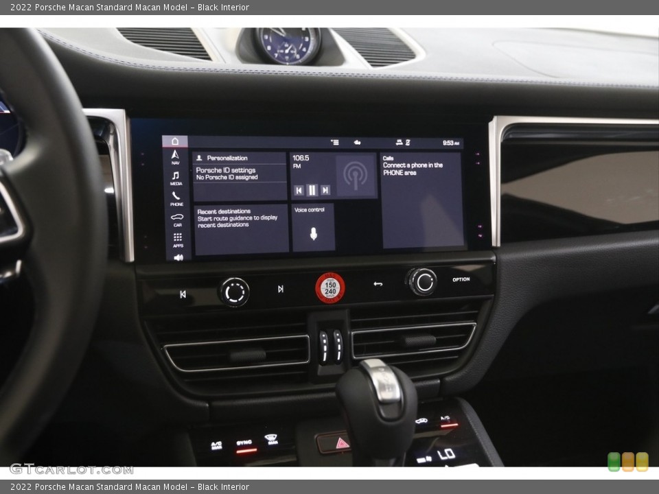 Black Interior Controls for the 2022 Porsche Macan  #144301192