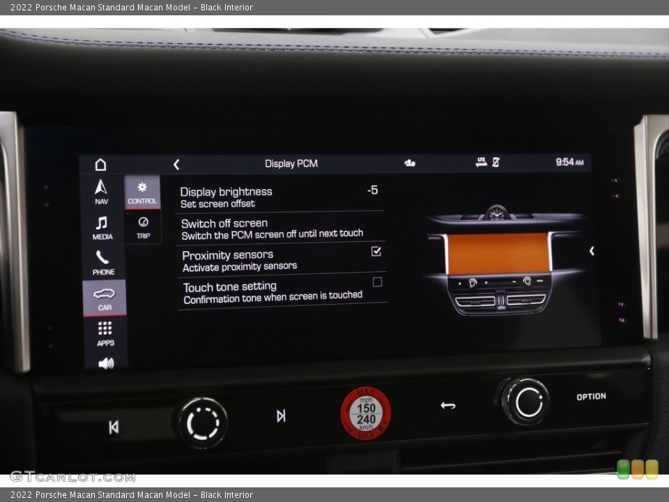 Black Interior Controls for the 2022 Porsche Macan  #144301255