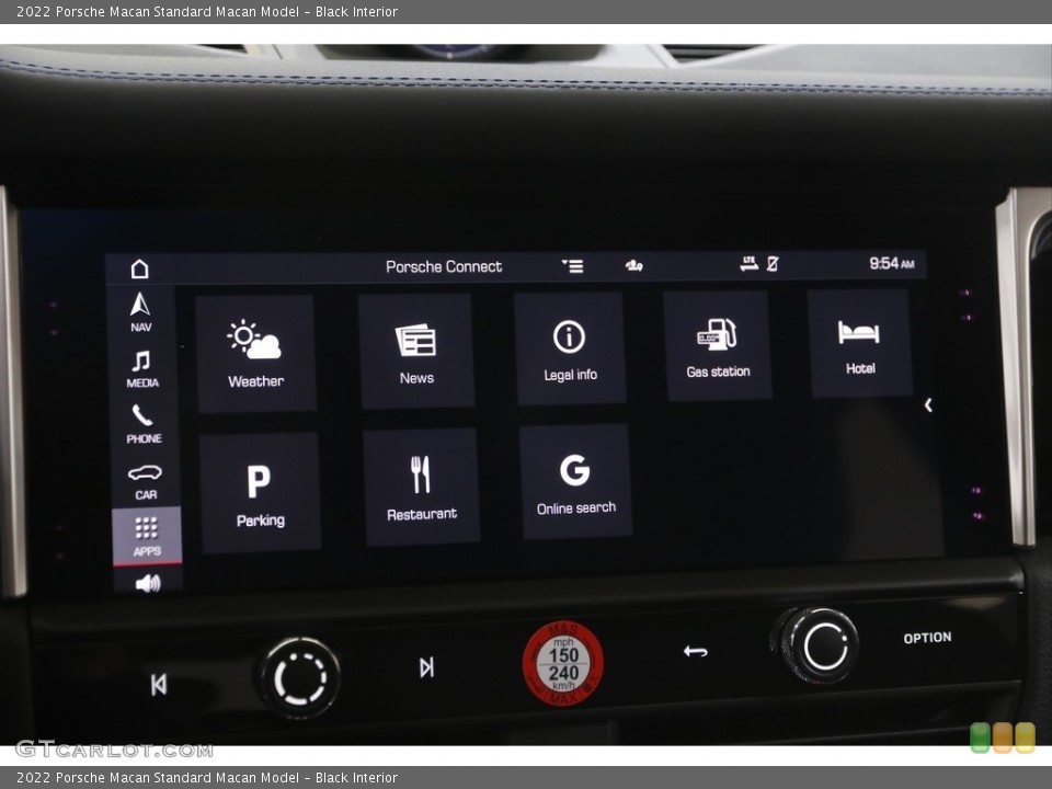 Black Interior Controls for the 2022 Porsche Macan  #144301276