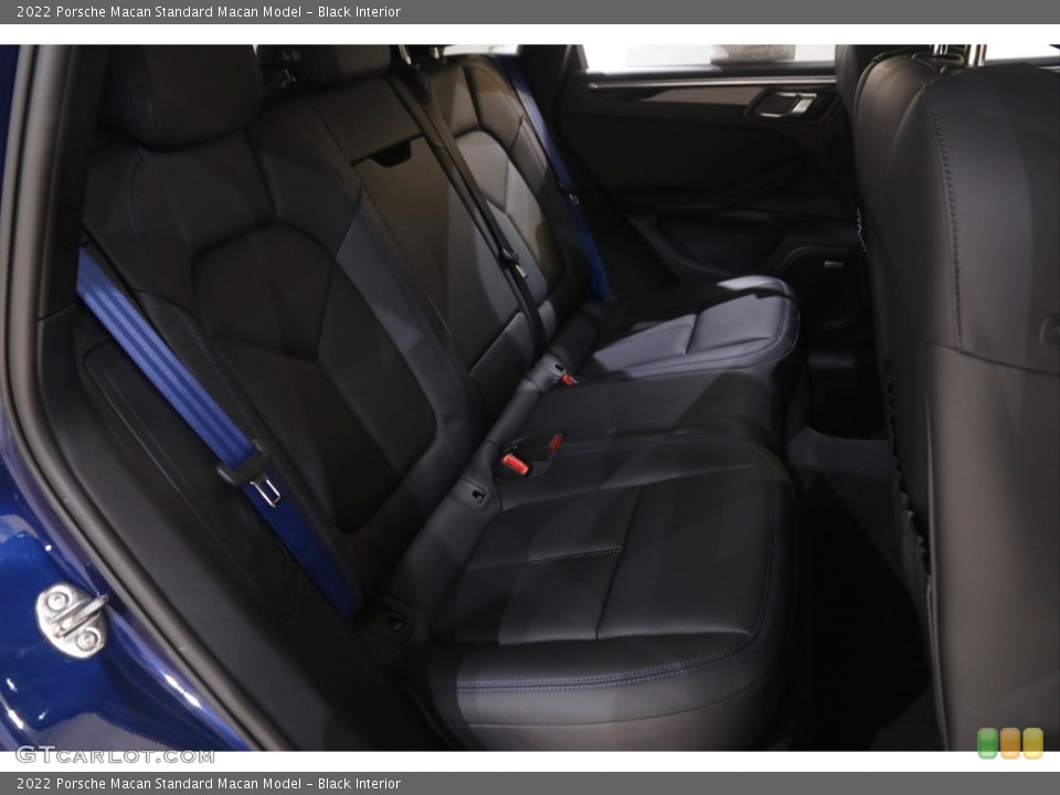 Black Interior Rear Seat for the 2022 Porsche Macan  #144301480