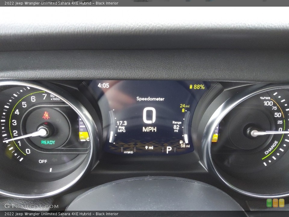 Black Interior Gauges for the 2022 Jeep Wrangler Unlimited Sahara 4XE Hybrid #144302419